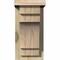 Ekena Millwork Mediterranean Rough Sawn Corbel w/Backplate, Douglas Fir, 6"W x 8"D x 12"H COR06X08X12MED01RDF - alternate 2